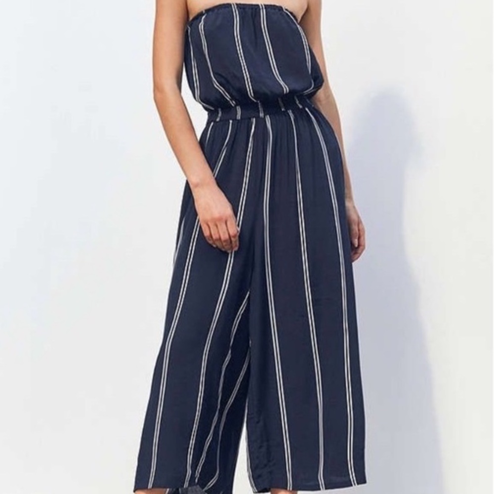 Silence + Noise Urban Outfitters Striped Jumpsuit